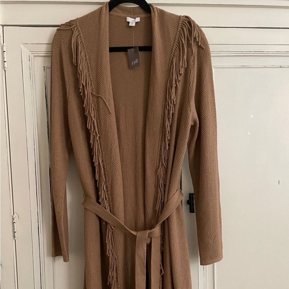 J. Jill fringe wrap cardigan